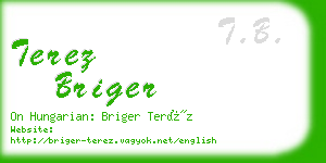 terez briger business card